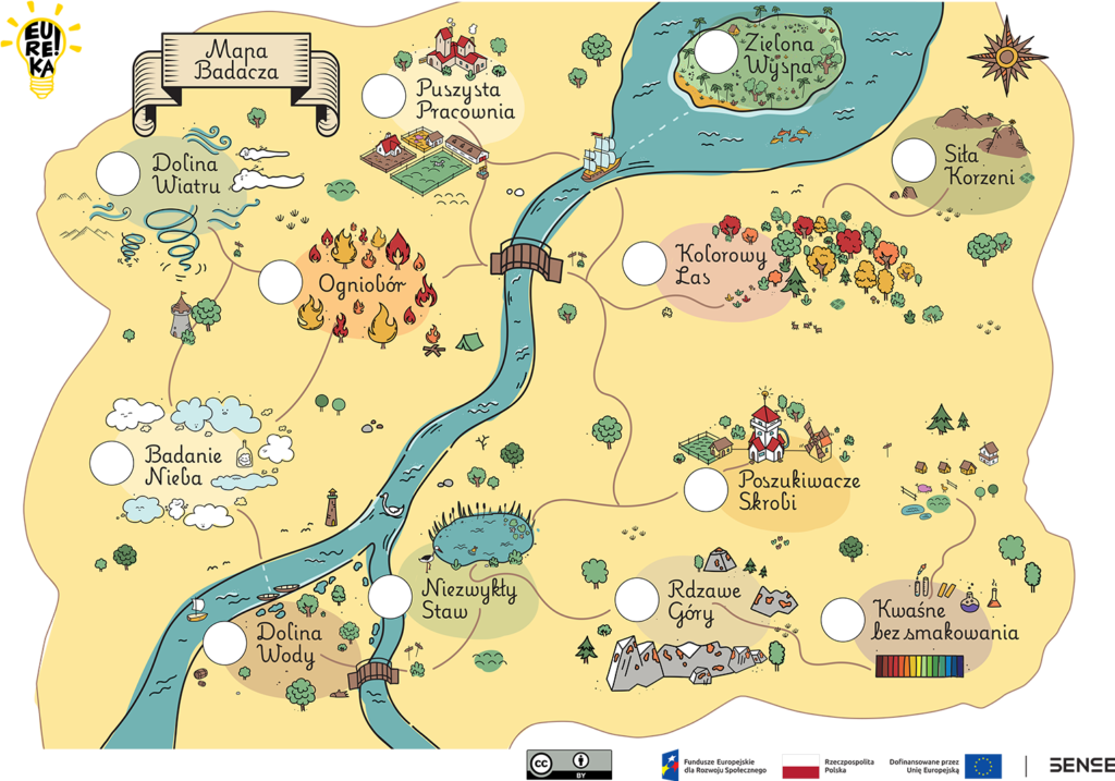 Poglądowa ilustracja mapy badacza